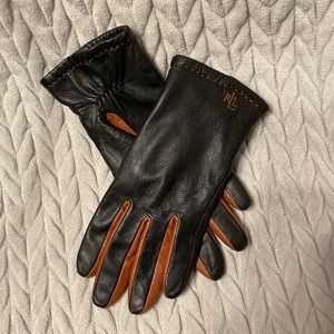 NWOT Designer leather gloves